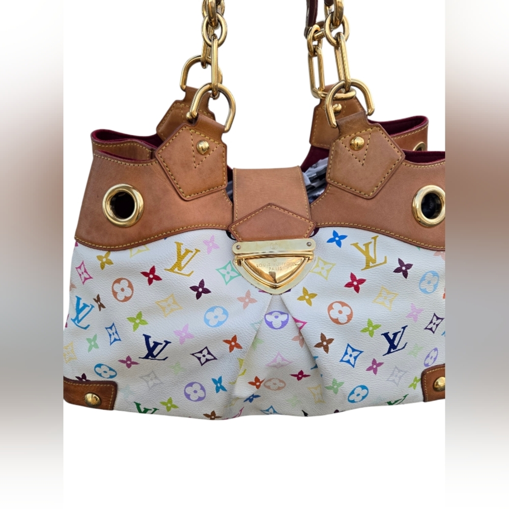 Authentic Louis Vuitton Multicolor white Ursula. - Picture 4 of 17